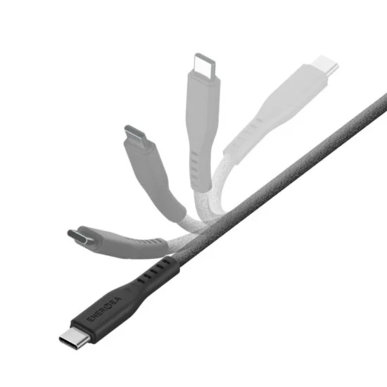 Energea Flow C-C Cable 480Mbps, 240W With Mct 3M - Black